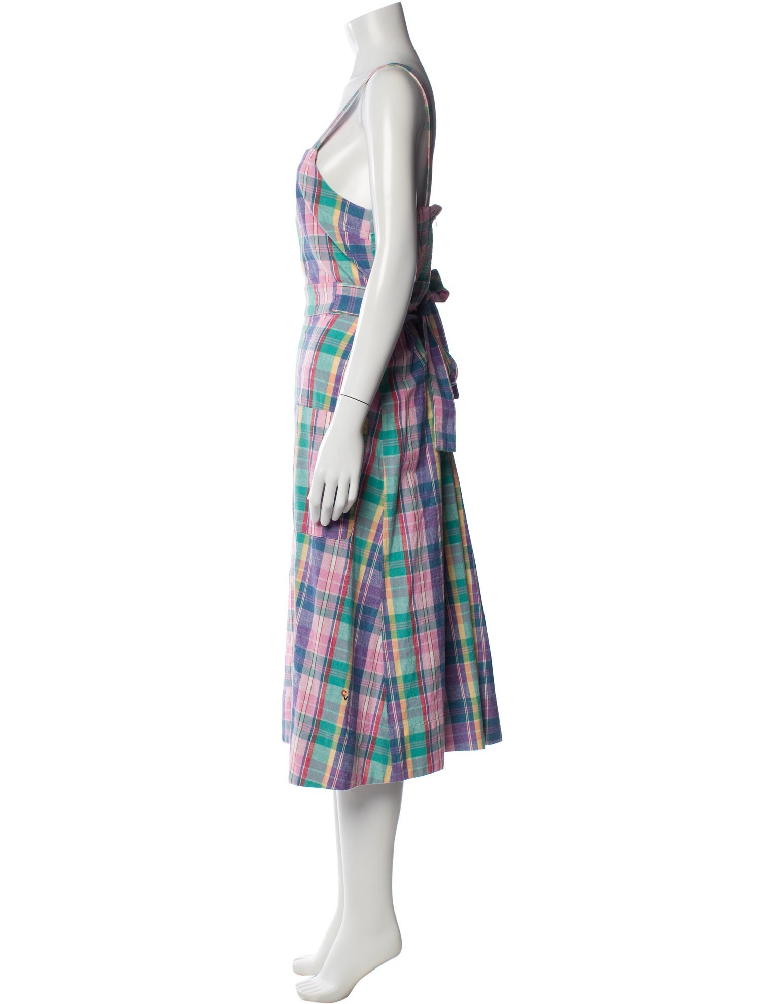 Clare V. Plaid Print Long Dress