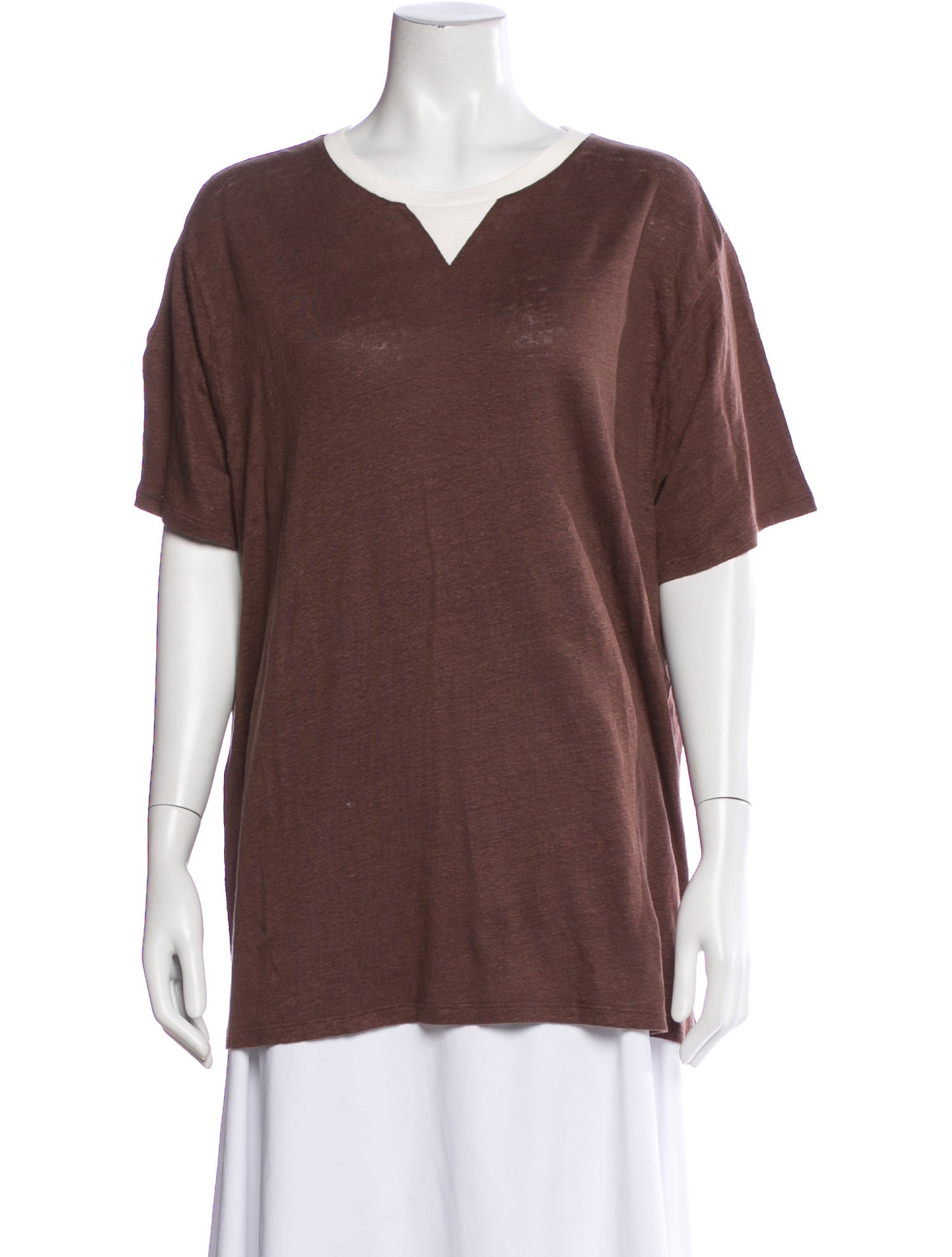 Clare V. Linen V-Neck T-Shirt w/ Tags