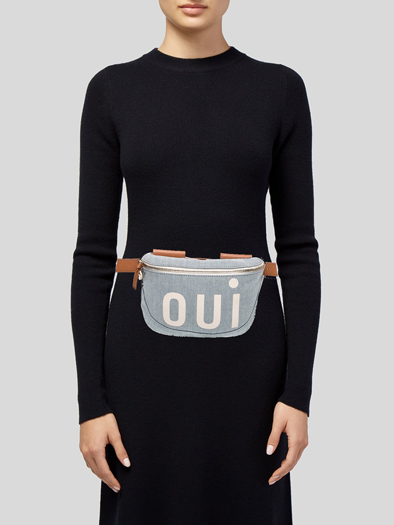 Clare V. Denim Belt Bag