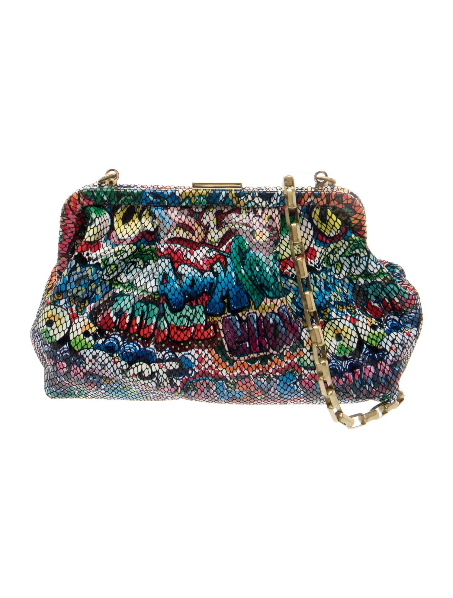 Clare V. Embossed Leather Minaudière