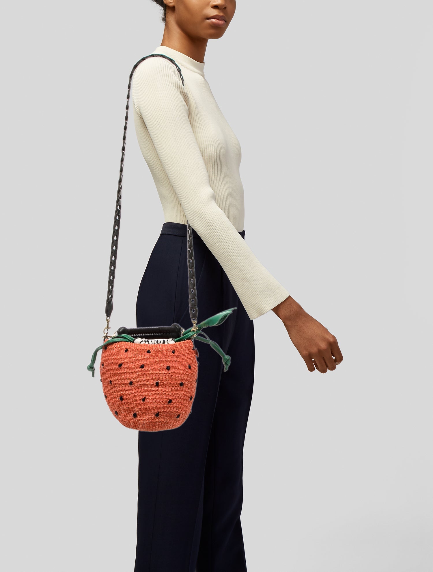 Clare V. Raffia Crossbody Bag