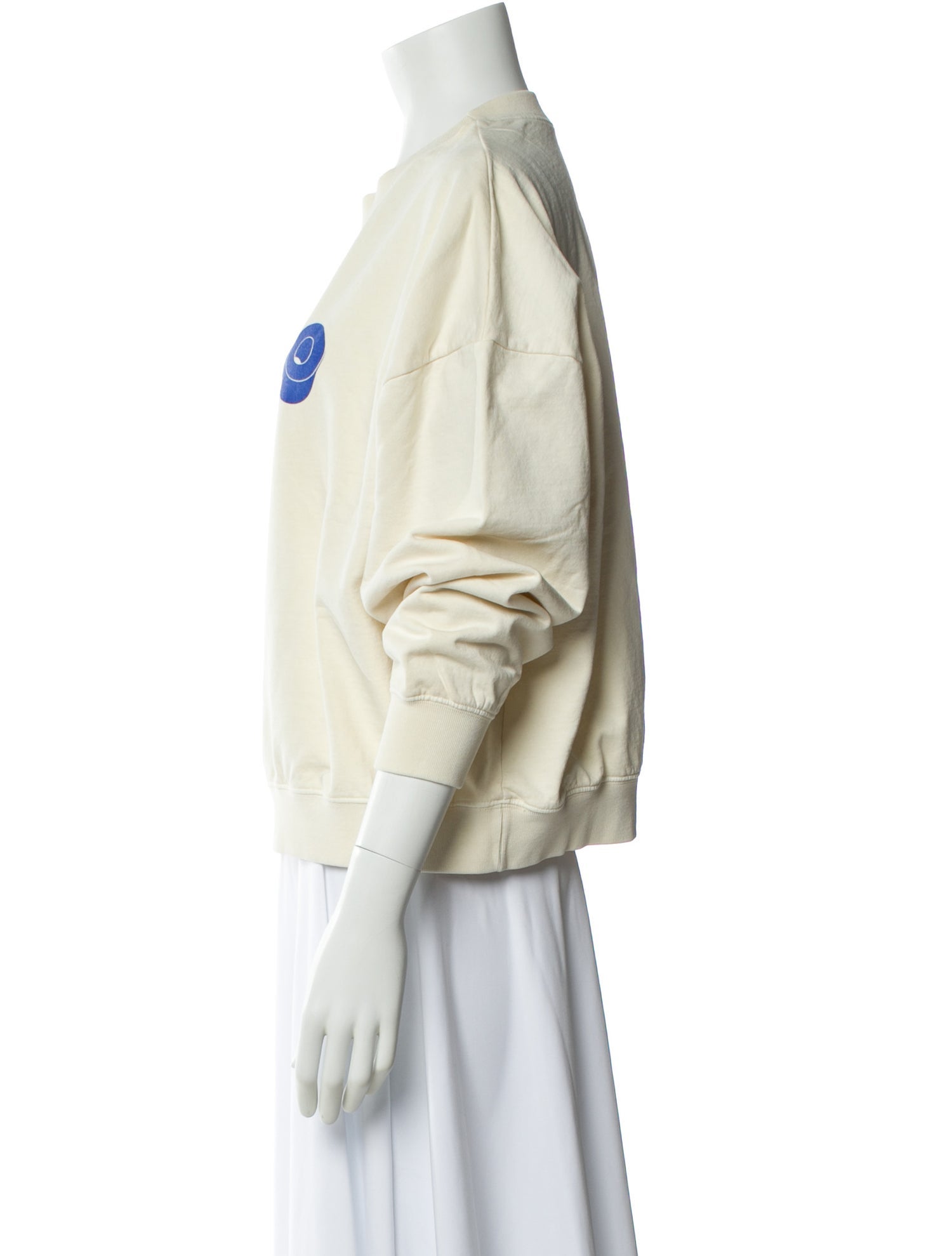 Clare V. Graphic Print Crew Neck Sweatshirt