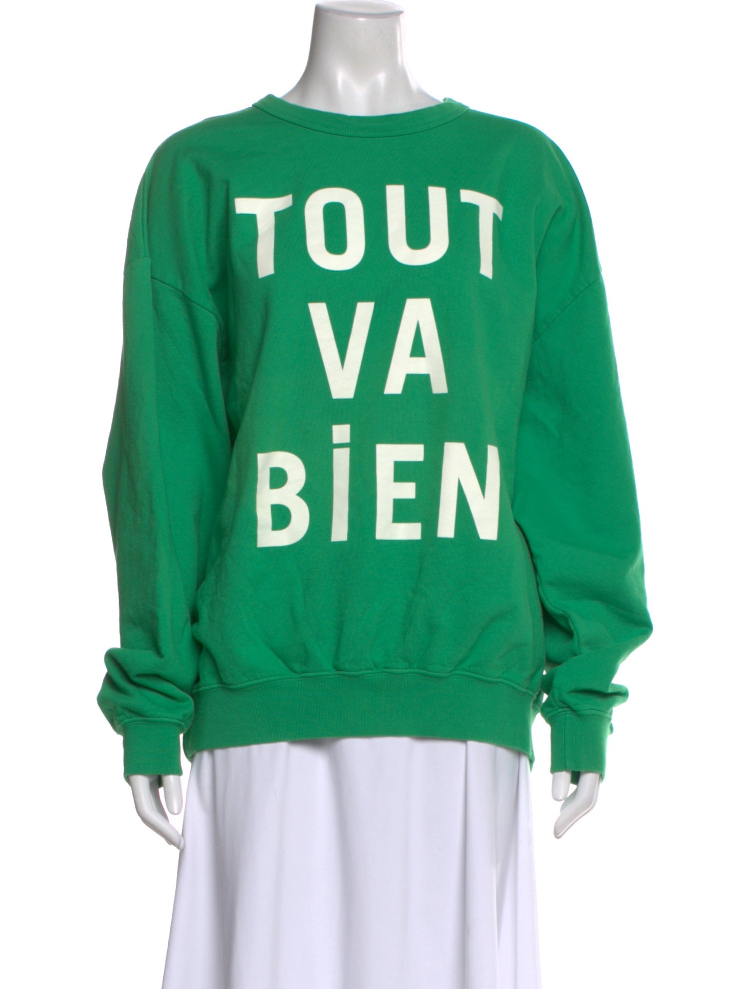 Clare V. Graphic Print Crew Neck Sweatshirt