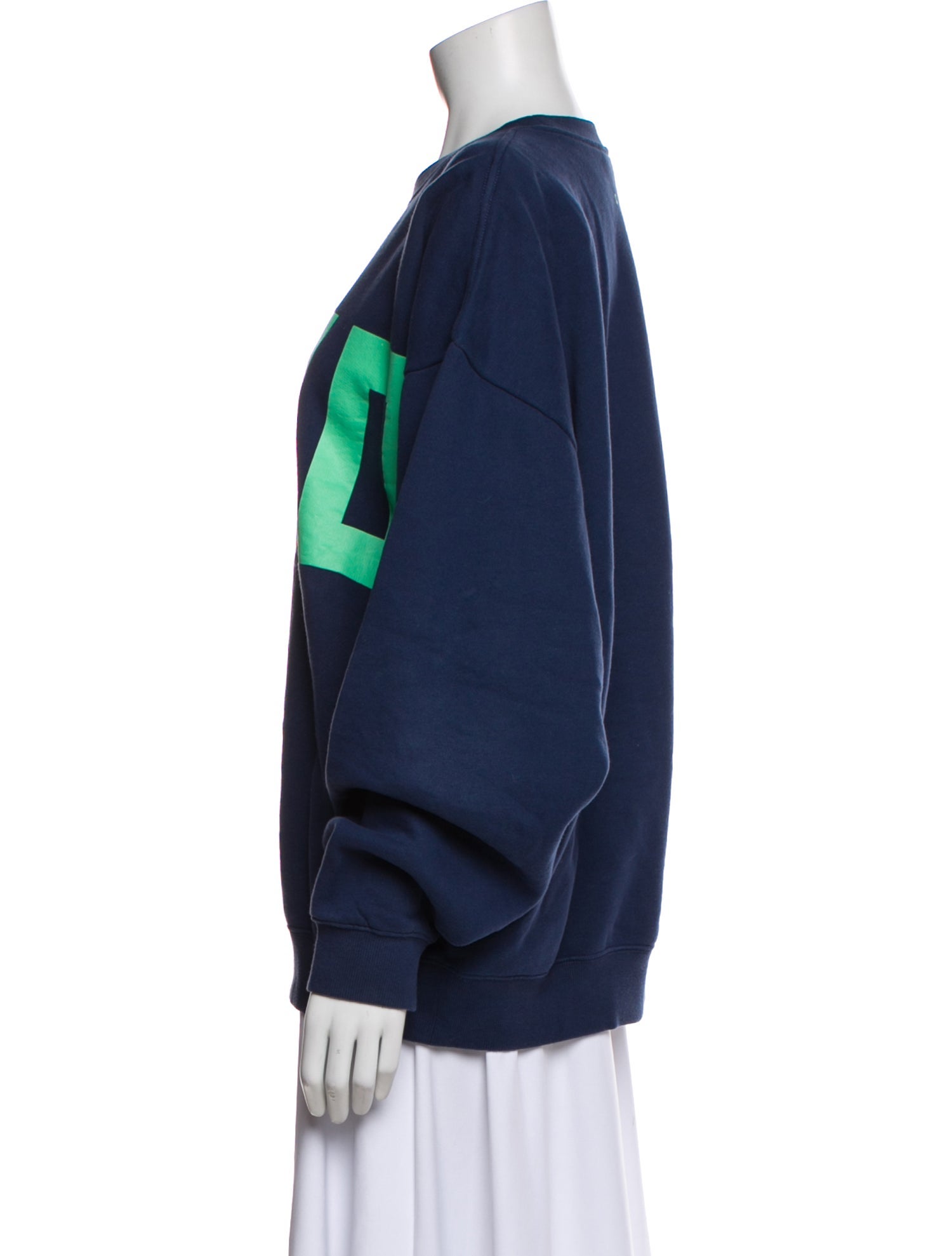 Clare V. Graphic Print Crew Neck Sweatshirt