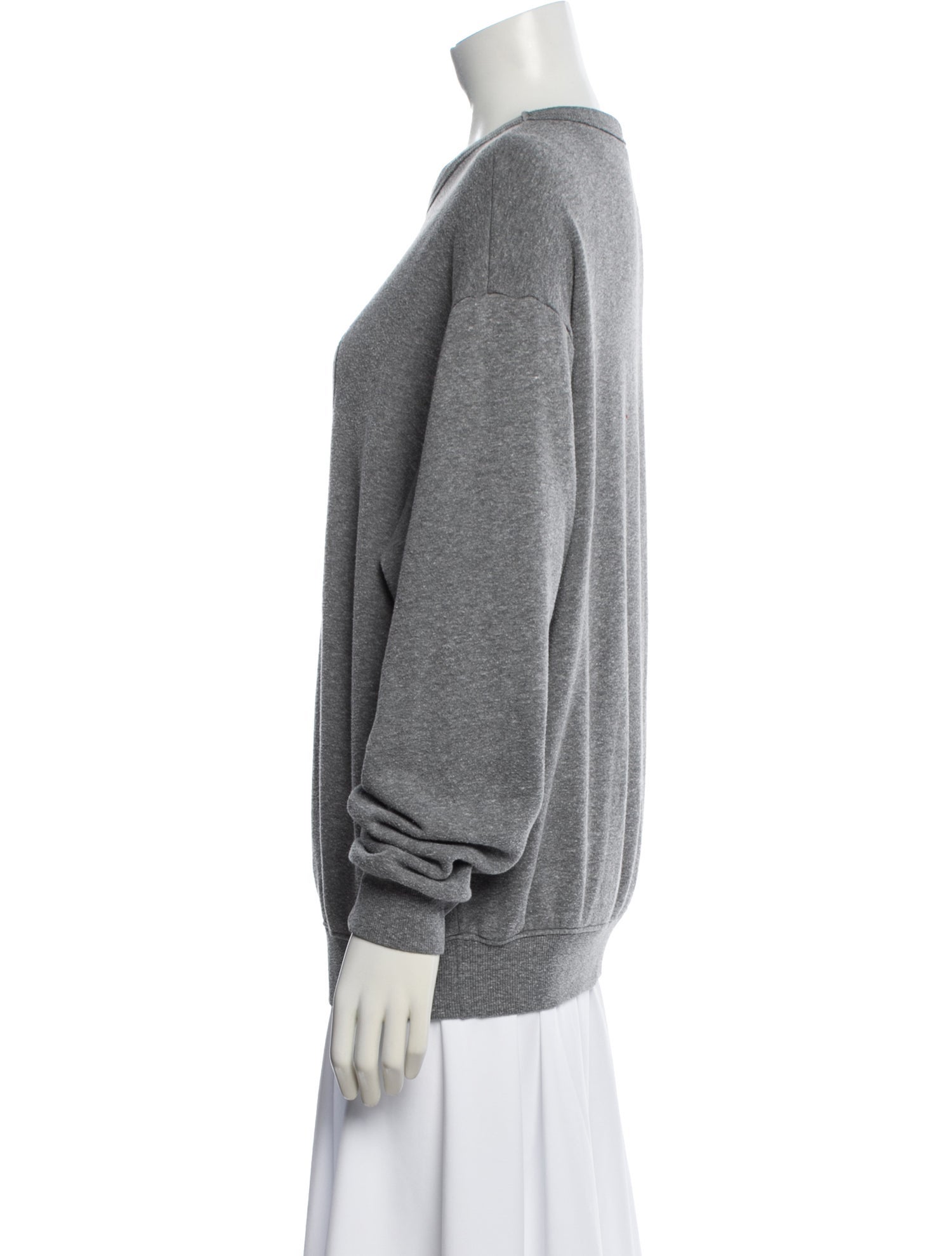 Clare V. Graphic Print Crew Neck Sweatshirt