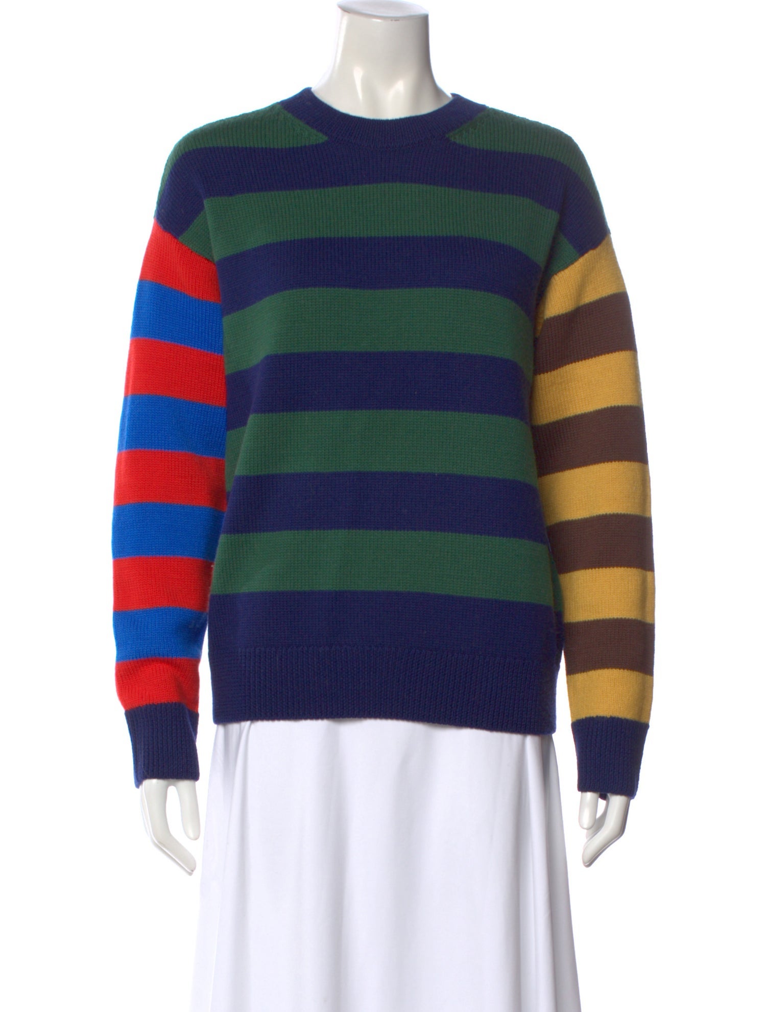 Clare V. Merino Wool Striped Sweater
