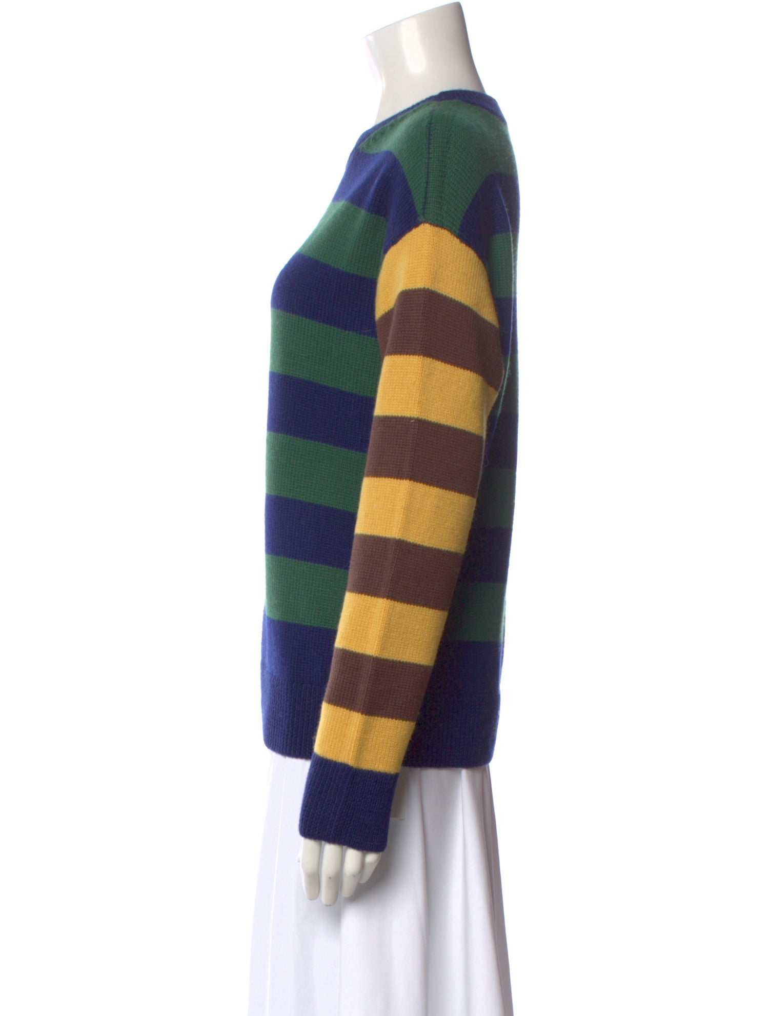 Clare V. Merino Wool Striped Sweater