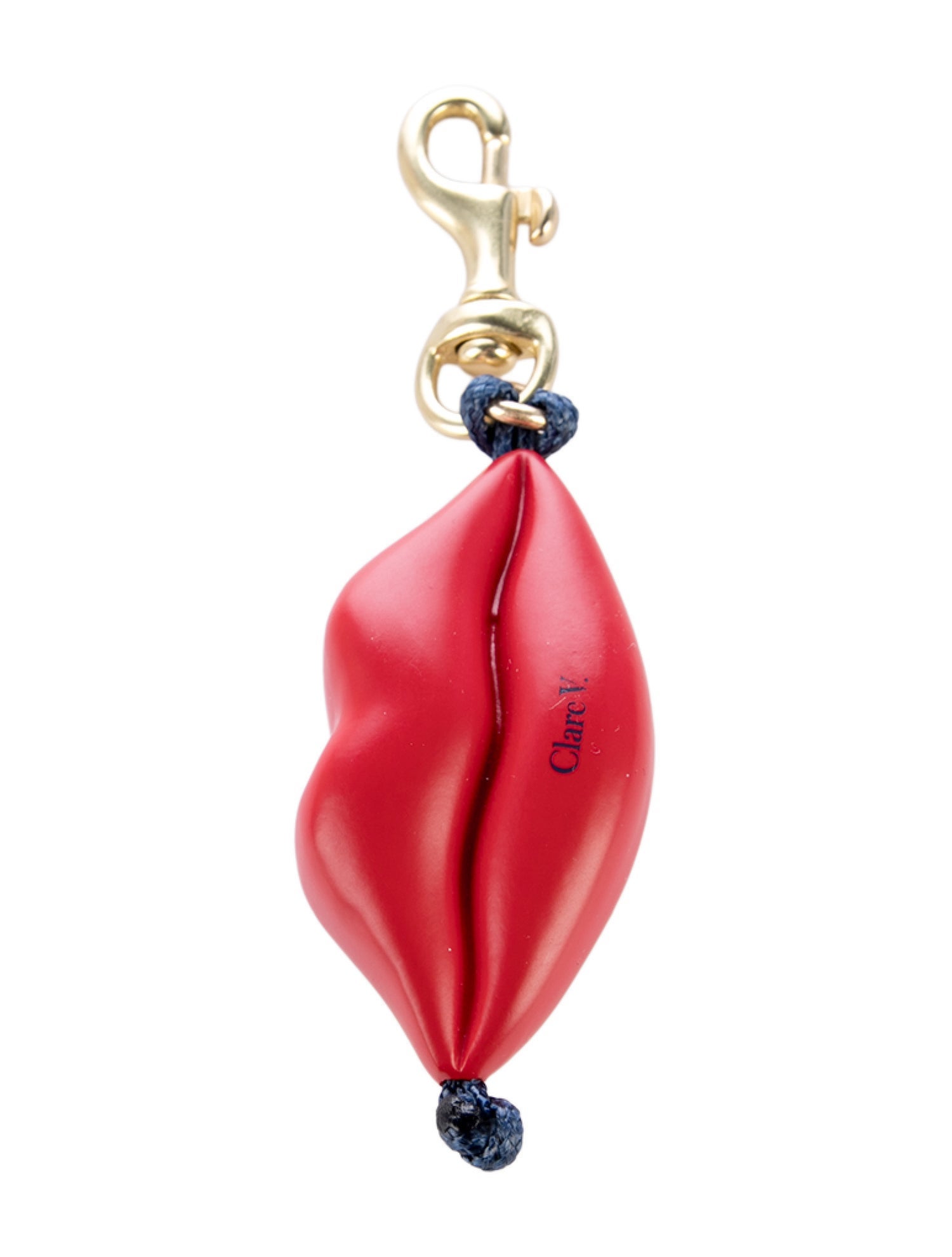 Clare V. Lip Shaped Bag Charm