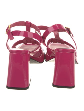 275 Central Patent Leather T-Strap Sandals