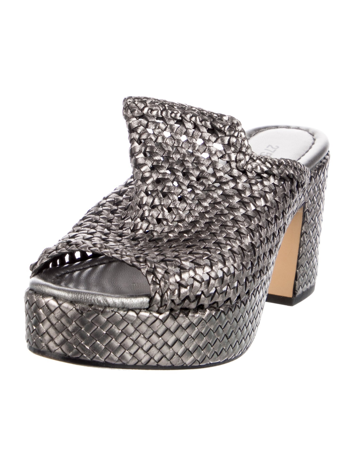 275 Central Leather Animal Print Slides