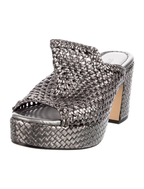 275 Central Leather Animal Print Slides