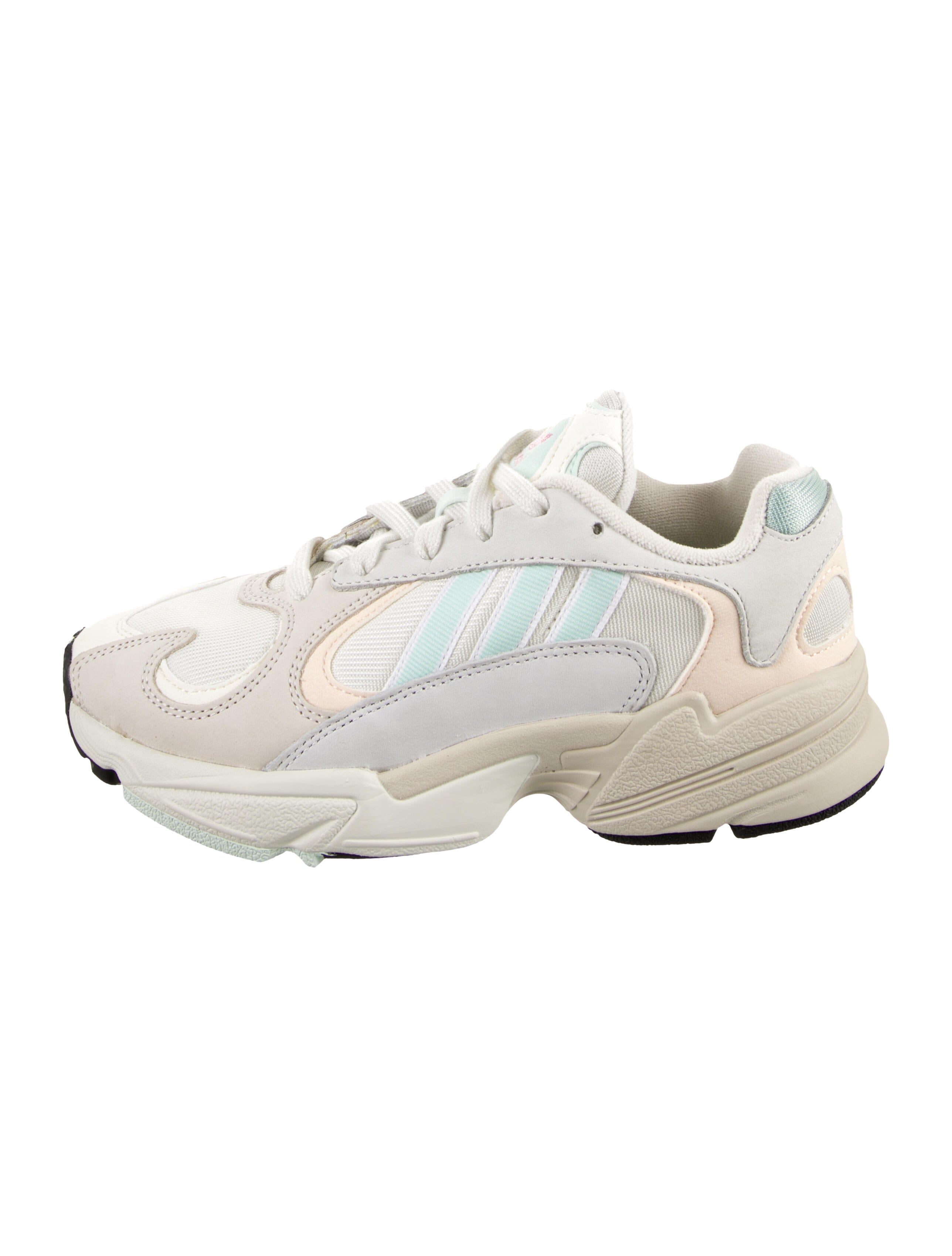 Adidas Leather Colorblock Pattern Chunky Sneakers