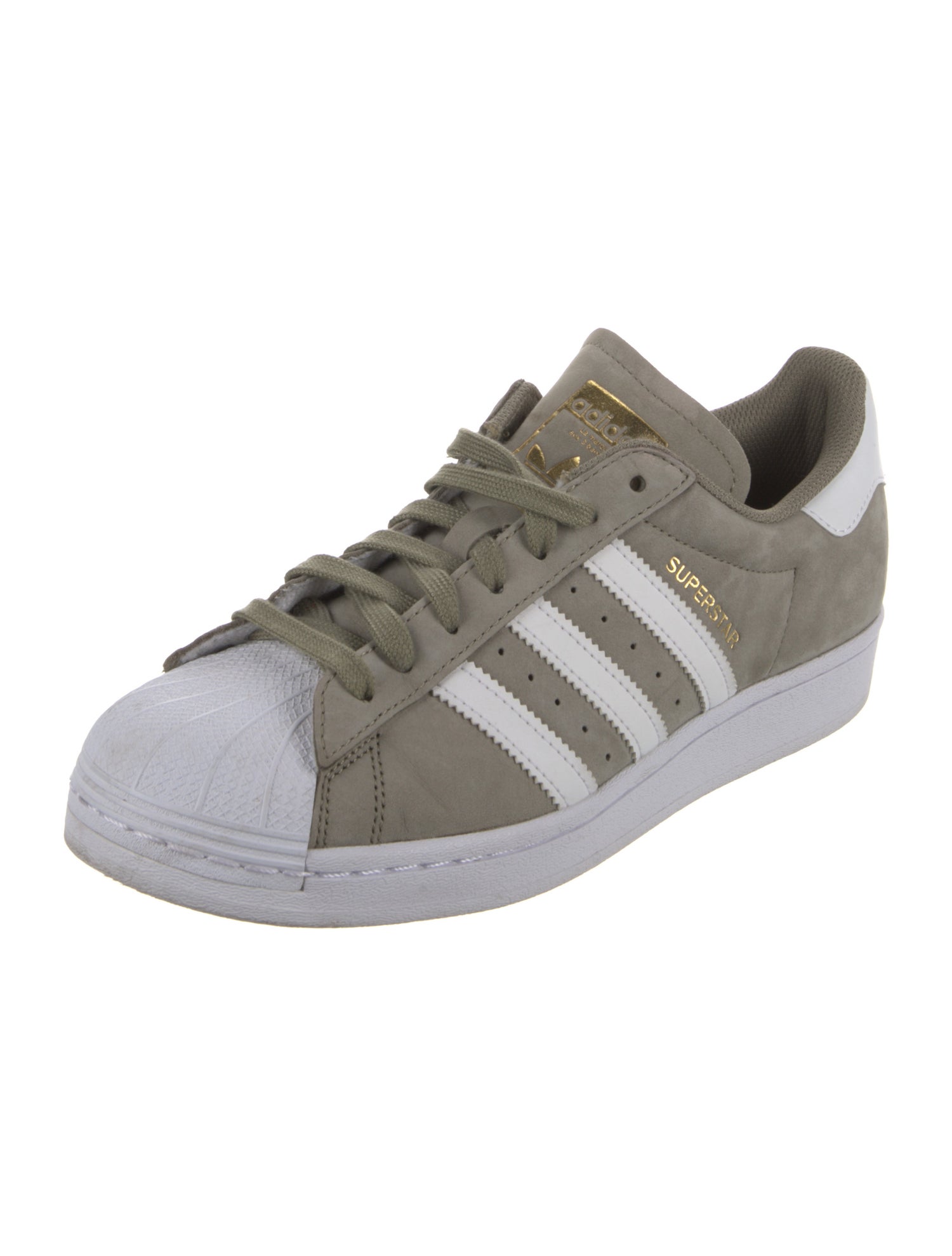 Adidas Leather Leather Trim Embellishment Sneakers