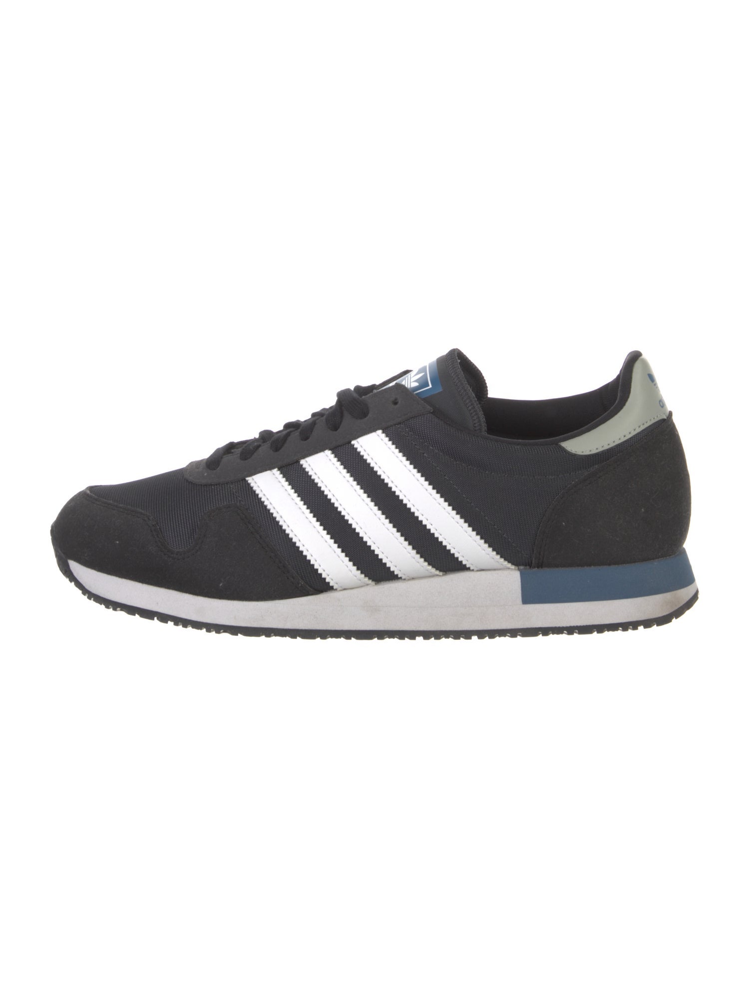 Adidas Mesh Leather Trim Embellishment Athletic Sneakers