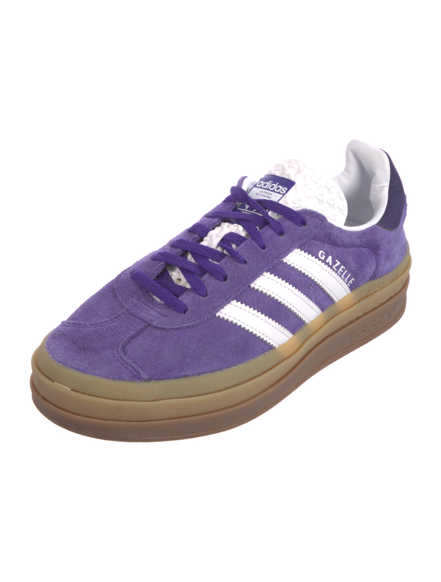 Adidas Suede Leather Trim Embellishment Athletic Sneakers