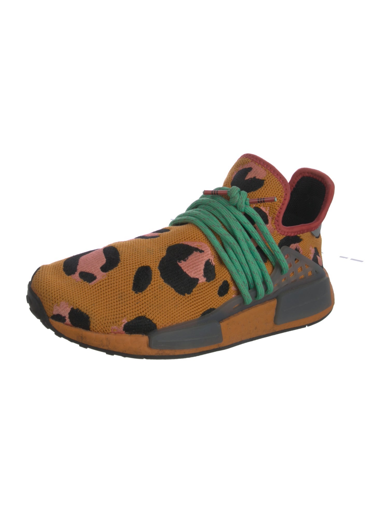 Pharrell Williams x Adidas Animal Print Lasercut Accents Athletic Sneakers