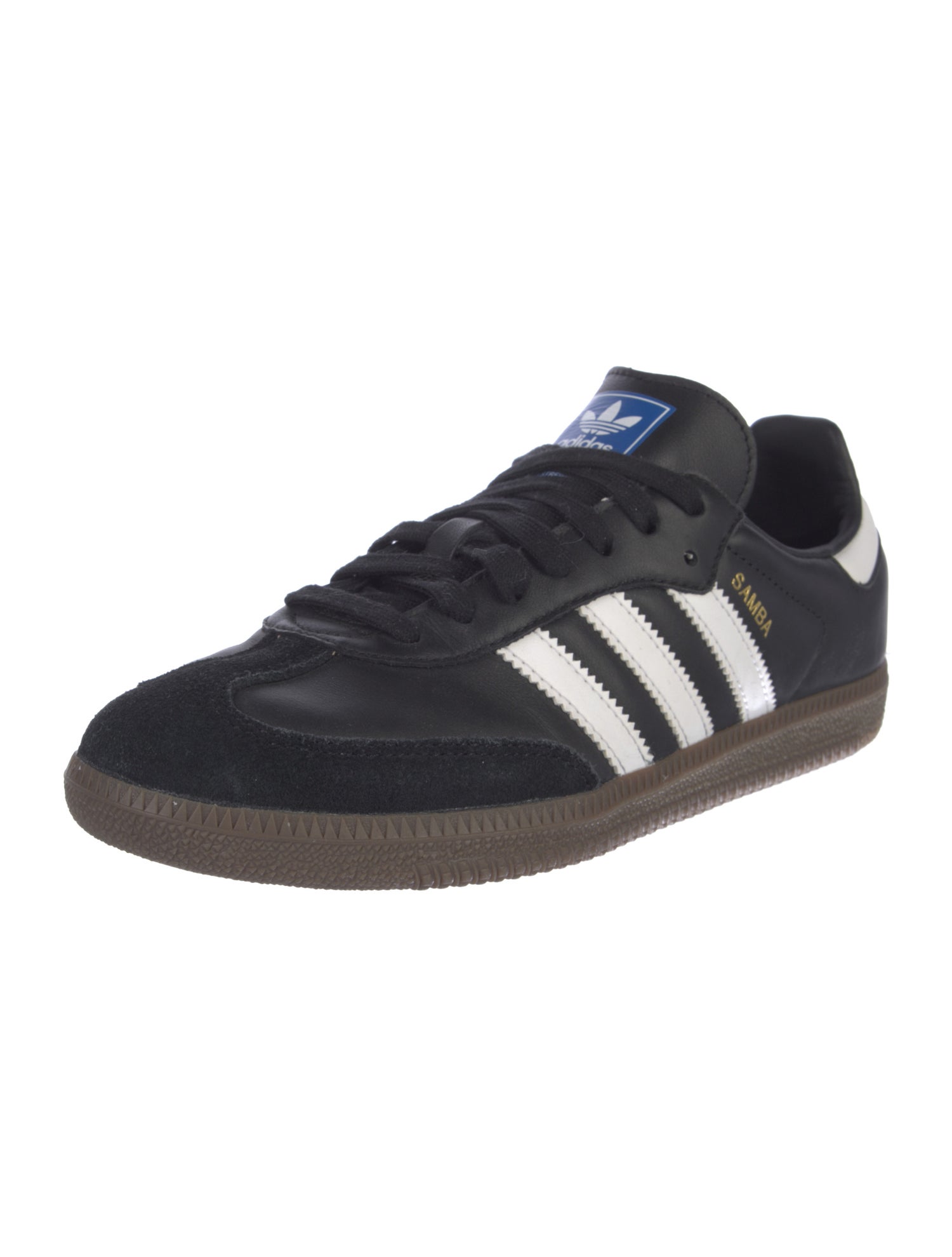 Adidas Leather Colorblock Pattern Sneakers