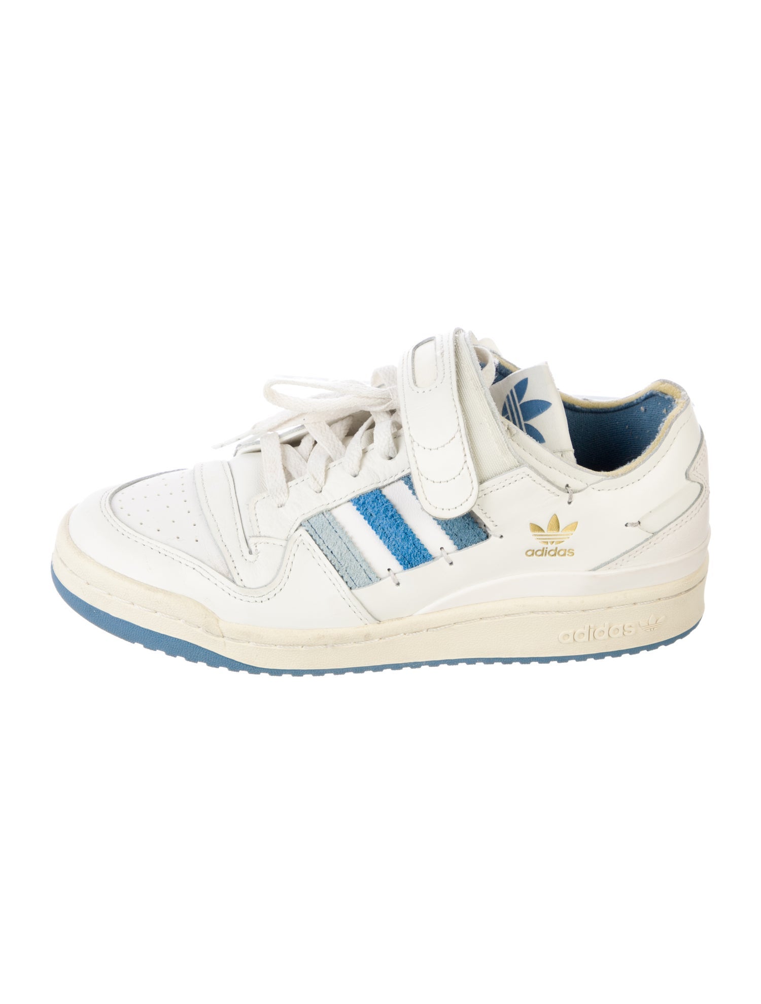Adidas Leather Colorblock Pattern Athletic Sneakers