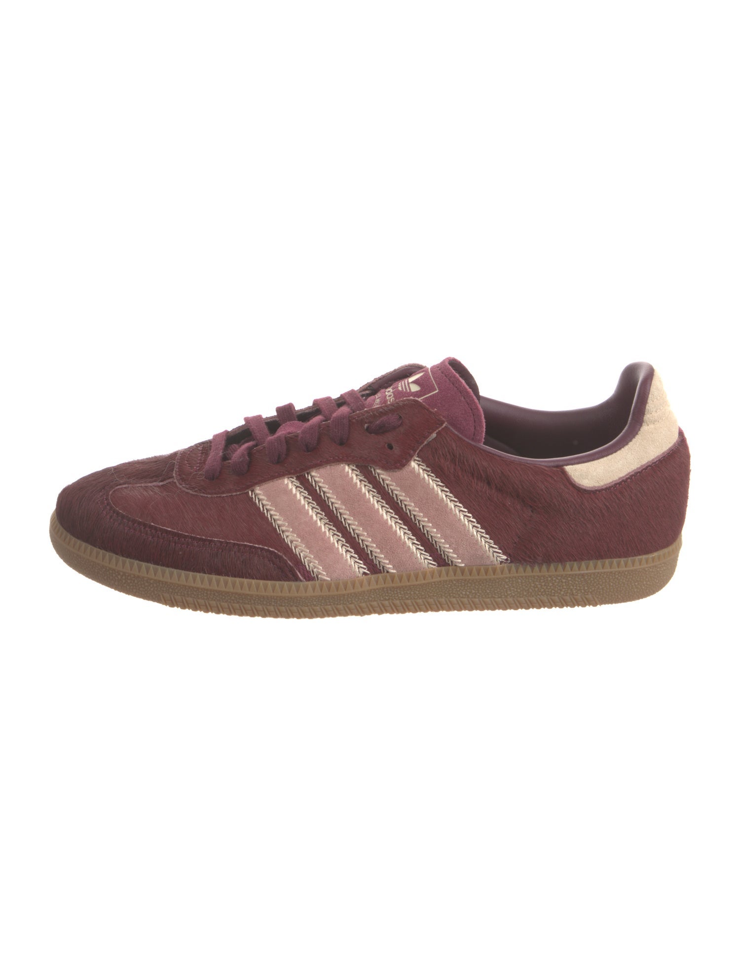 Adidas Samba OG Maroon Sand Strata Pony Sneakers
