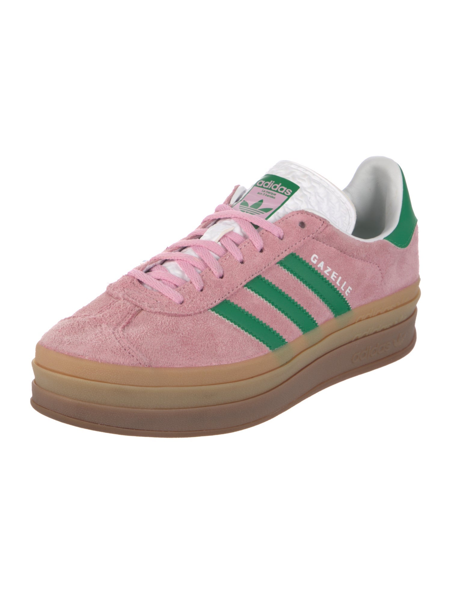 Adidas Suede Leather Trim Embellishment Sneakers