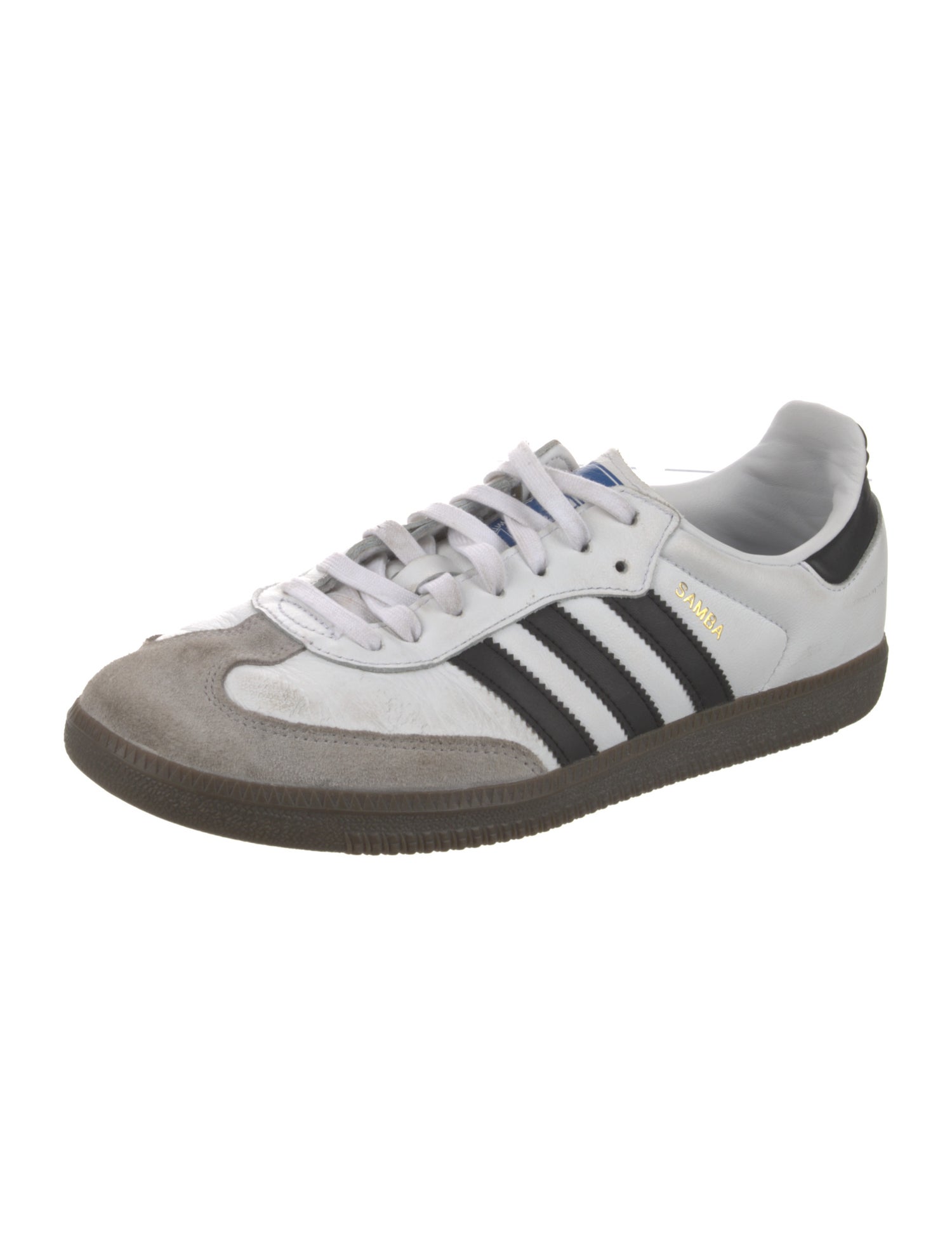 Adidas Leather Striped Sneakers