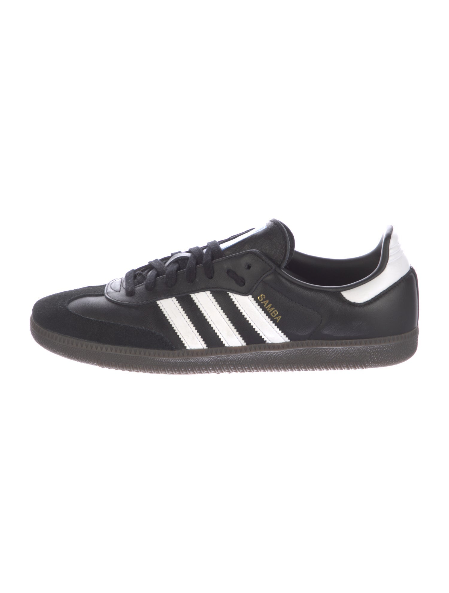 Adidas Leather Striped Sneakers