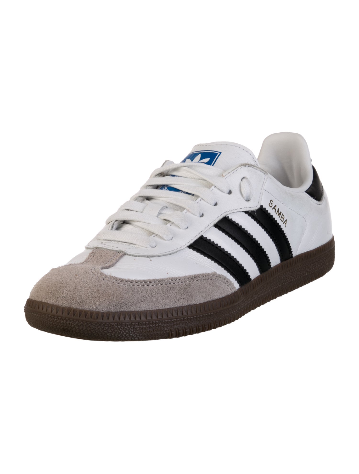 Adidas Leather Colorblock Pattern Sneakers