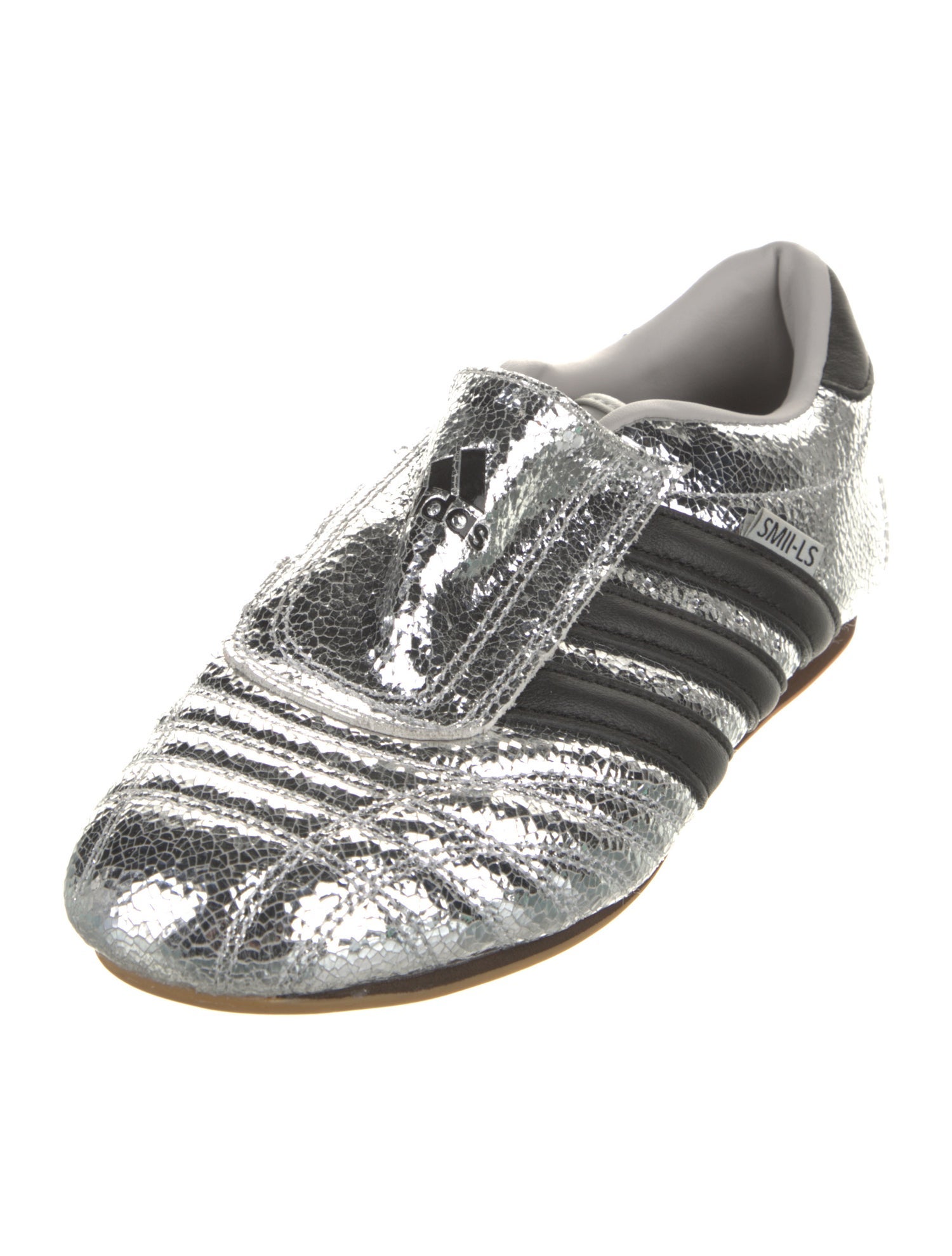Adidas Patent Leather Leather Trim Embellishment Sneakers