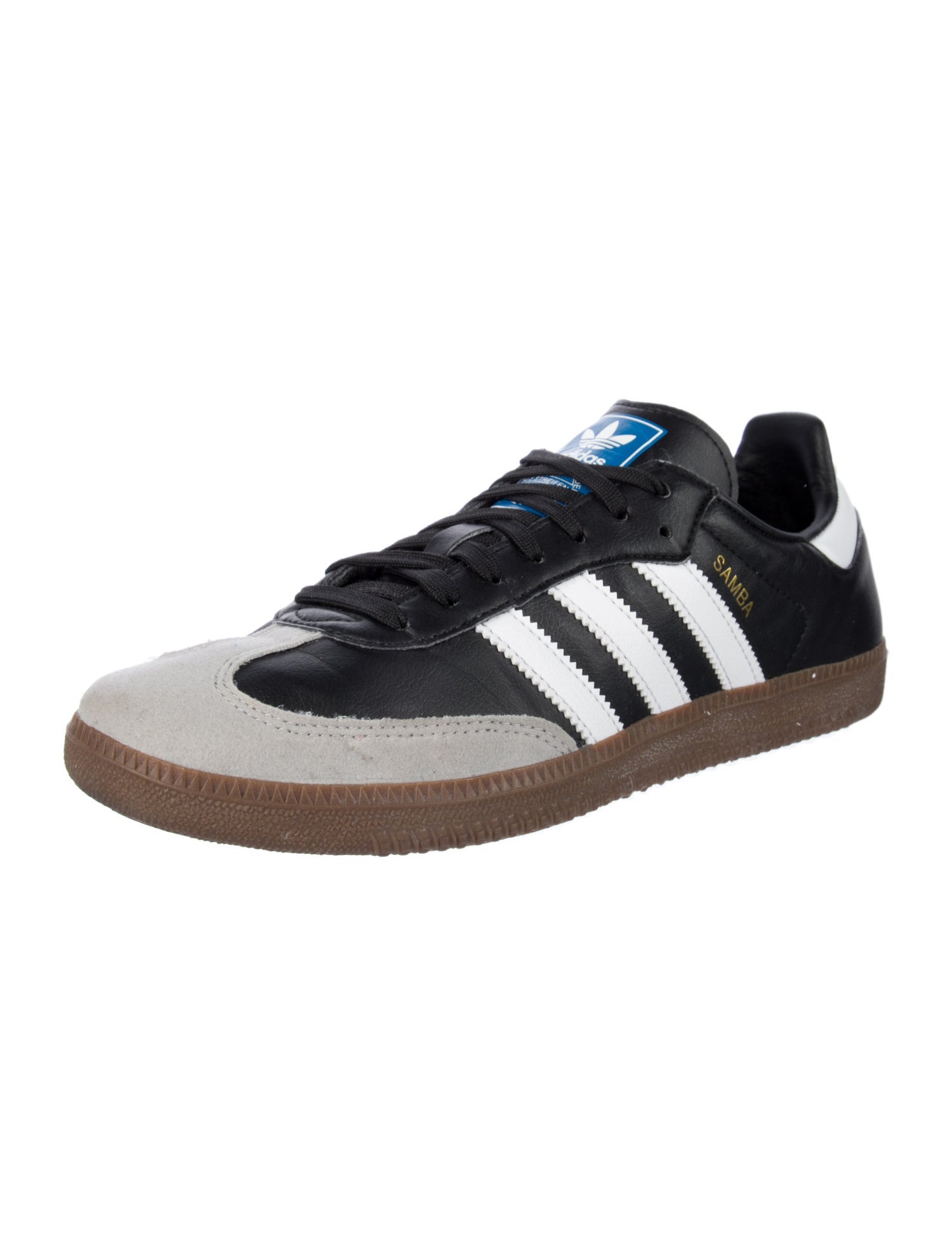 Adidas Leather Colorblock Pattern Sneakers