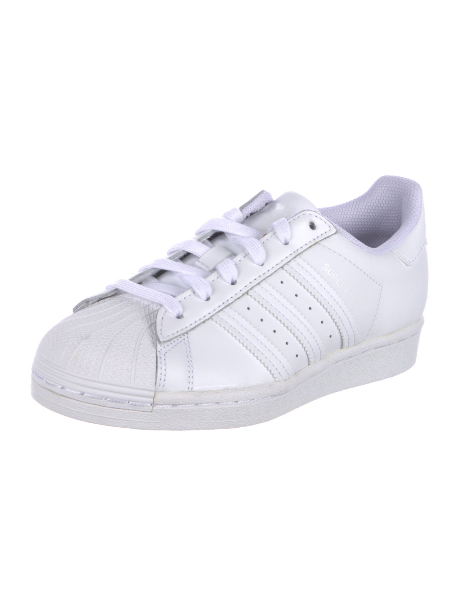 Adidas Leather Embroidered Accent Sneakers