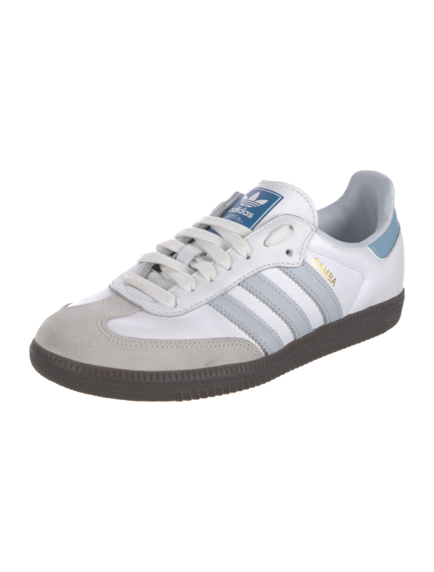Adidas Leather Colorblock Pattern Sneakers