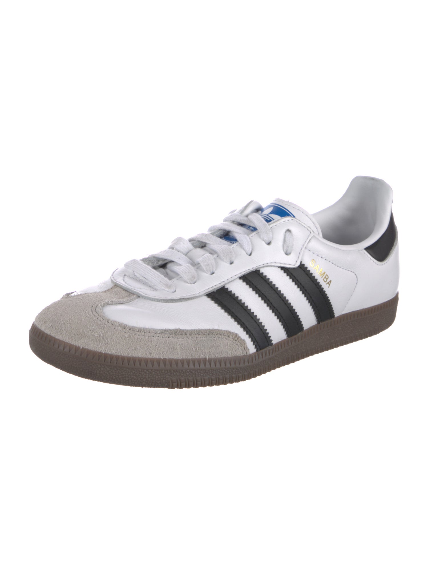 Adidas Leather Colorblock Pattern Sneakers
