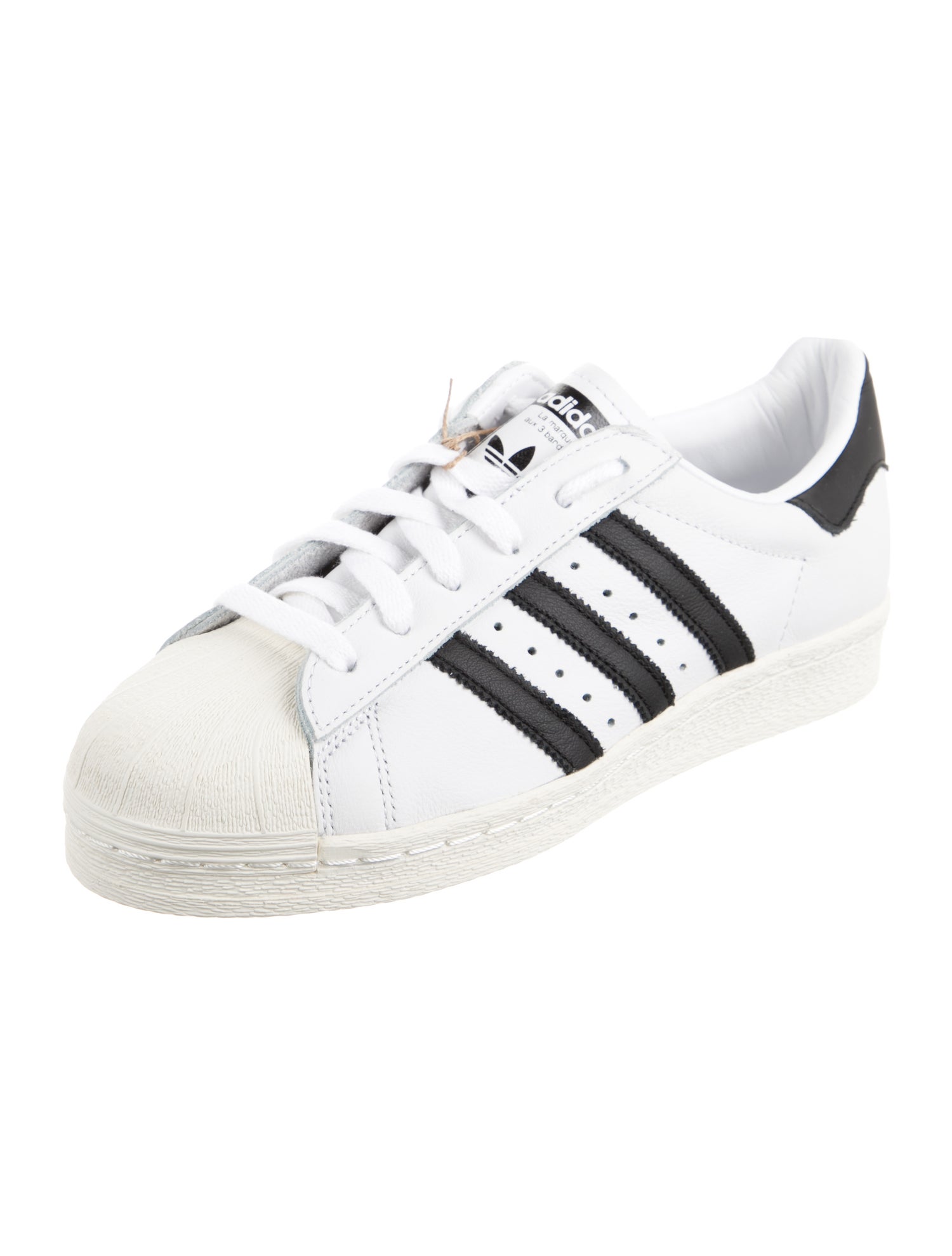Adidas Leather Striped Sneakers