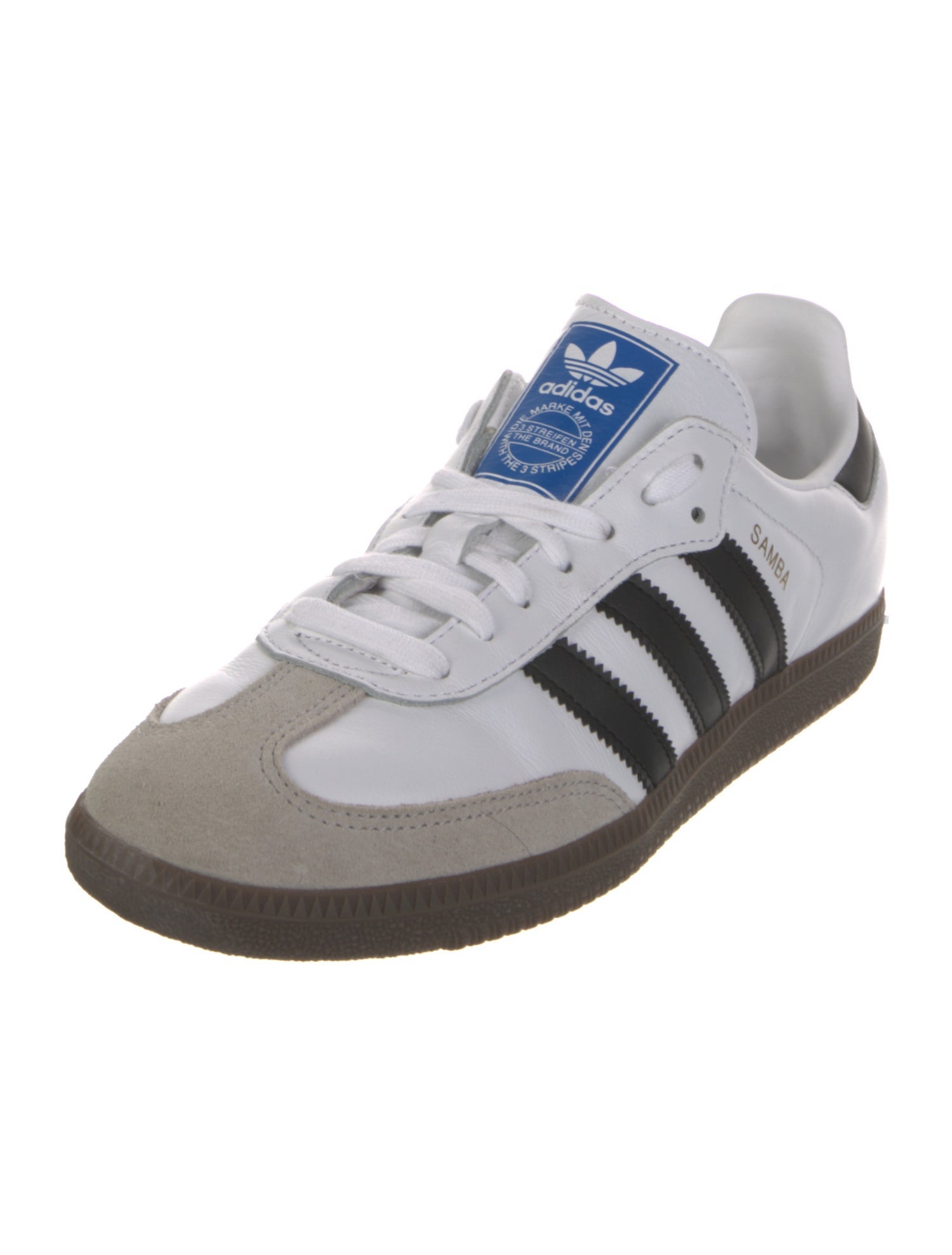 Adidas Leather Colorblock Pattern Sneakers