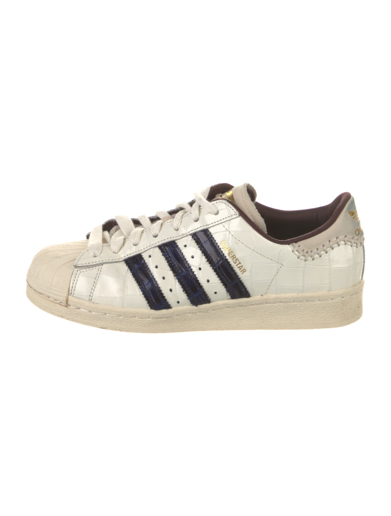 Adidas Leather Leather Trim Embellishment Sneakers