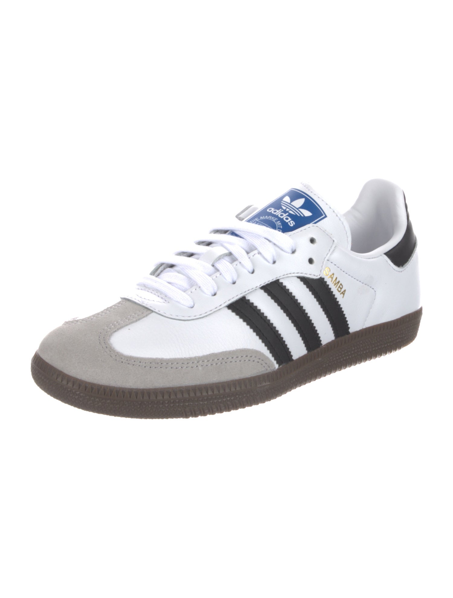 Adidas Leather Colorblock Pattern Sneakers