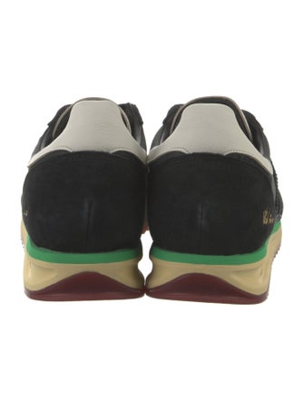 Adidas Leather Colorblock Pattern Athletic Sneakers