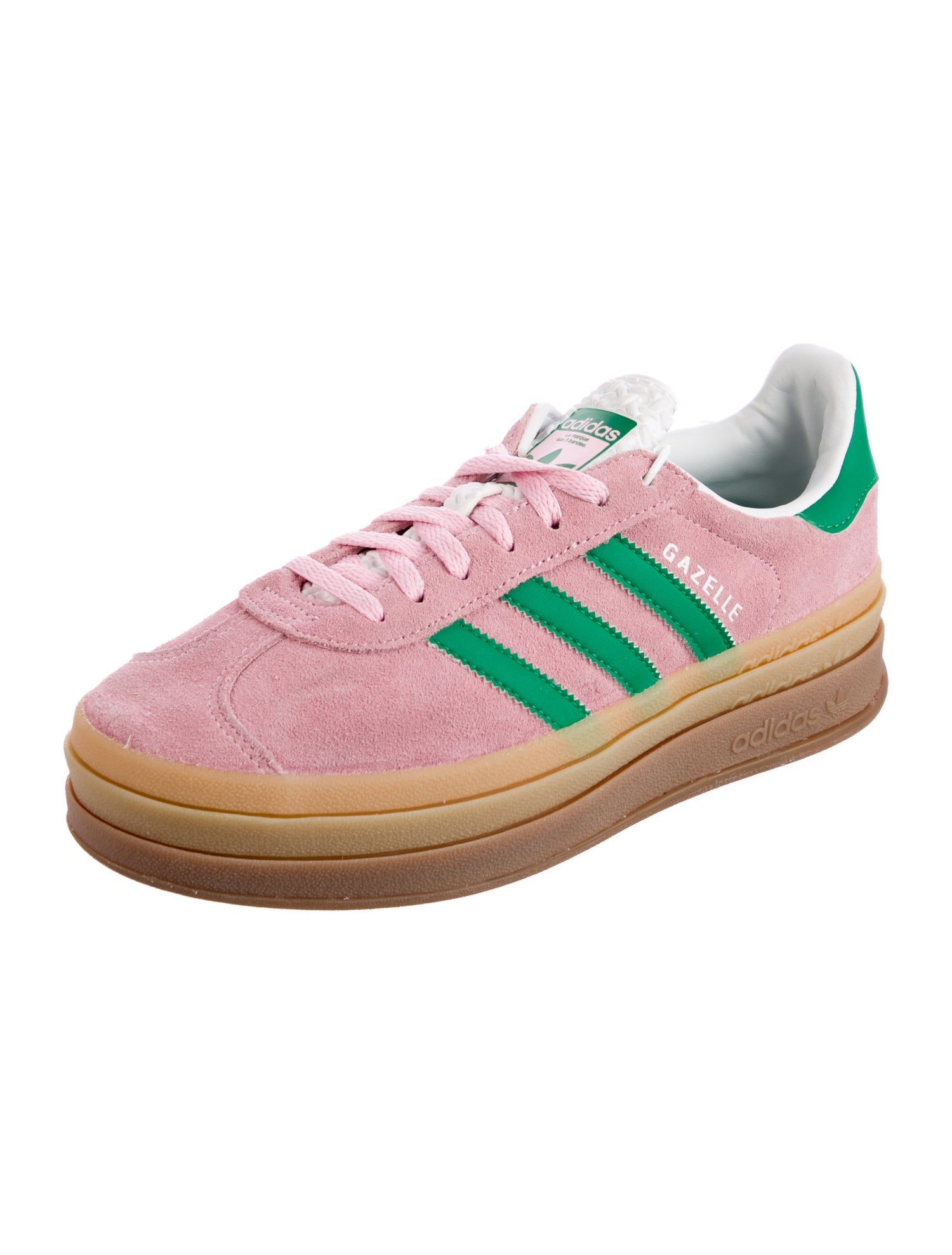Adidas Suede Leather Trim Embellishment Athletic Sneakers