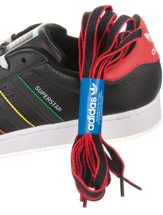 Adidas Leather Printed Sneakers