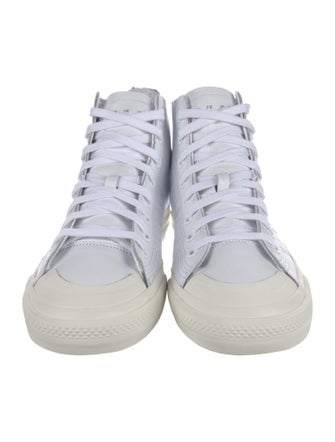 Adidas Leather Colorblock Pattern Sneakers