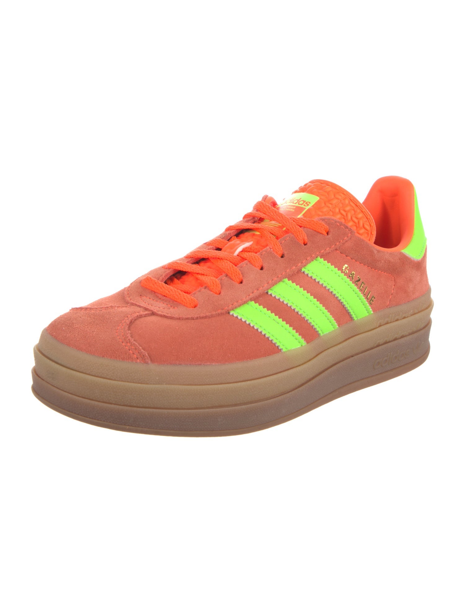 Adidas Suede Leather Trim Embellishment Sneakers