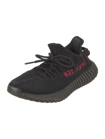 Adidas Boost 350 V2 'Black Red' Athletic Sneakers