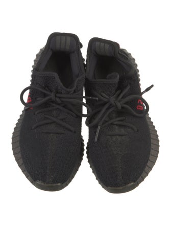 Adidas Boost 350 V2 'Black Red' Athletic Sneakers