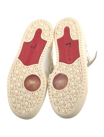 Adidas Leather Leather Trim Embellishment Sneakers