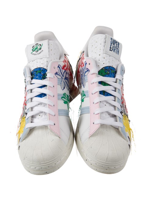 Adidas Leather Printed Sneakers