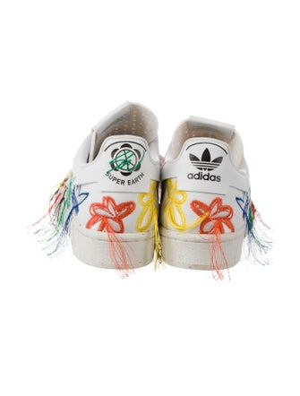 Adidas Leather Printed Sneakers