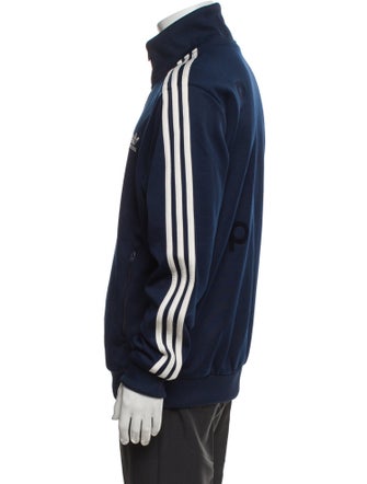 Adidas Signature Logo Striped Windbreaker