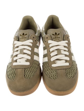 Adidas Leather Striped Sneakers