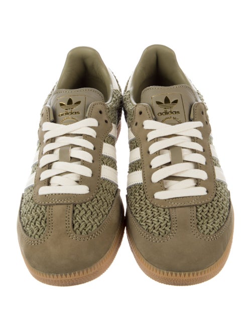 Adidas Leather Striped Sneakers