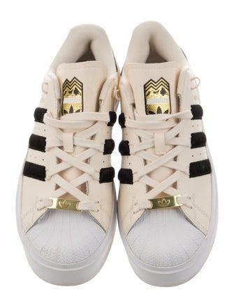 Adidas Leather Colorblock Pattern Sneakers